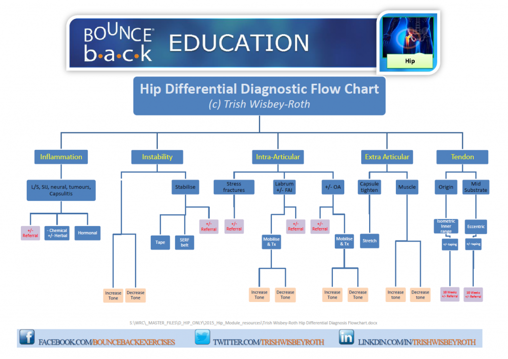 Hip Differential Flowchart